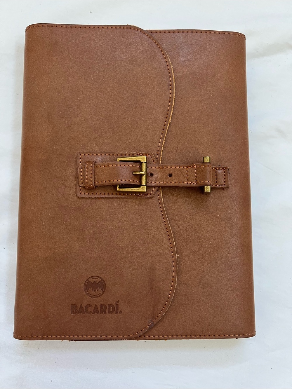 Bacardi Rum Journal Notebook Leather USB Drive Bottle and Pen Notes Promotional